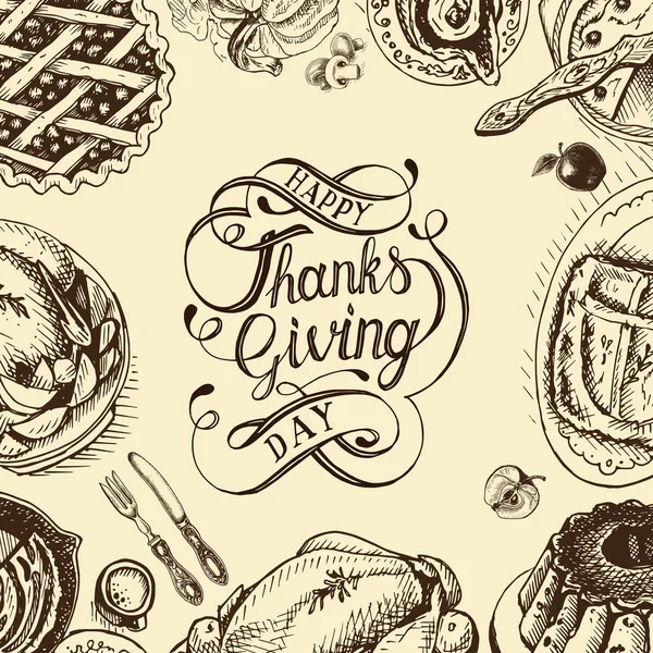 Şükran günü kutlama yemeği gösteren resim