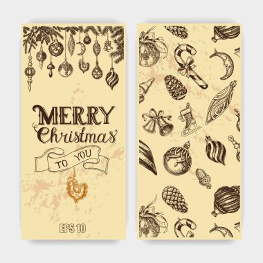 Vintage Noel menüsü.