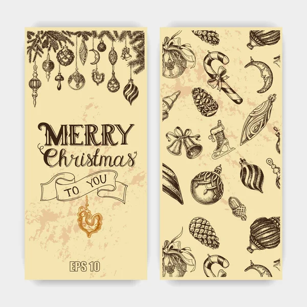 Vintage Noel menüsü.