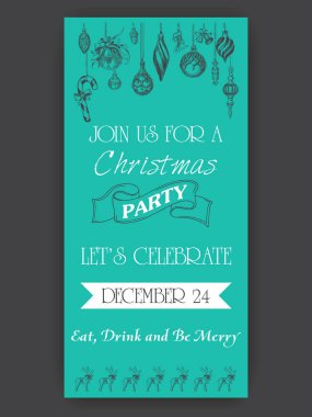  Noel partisi davetiyesi oyuncaklar ile. 