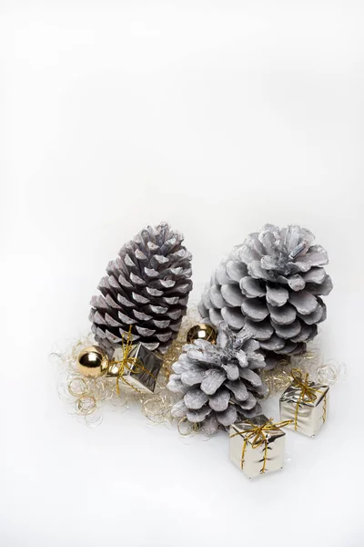 Altın ve gümüş Noel dekorasyon