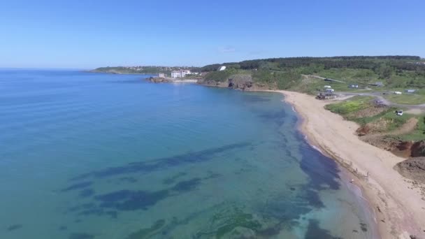 Turkey Istanbul Riva Drone Aerial View Beatiful Summer Day Beach — Stock Video