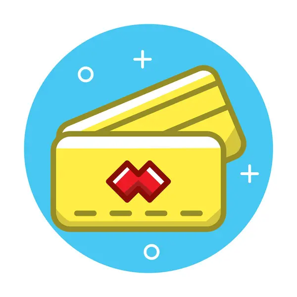 Kreditkort, mynt vektor ikon, tecken, illustration på bakgr — Stockfoto