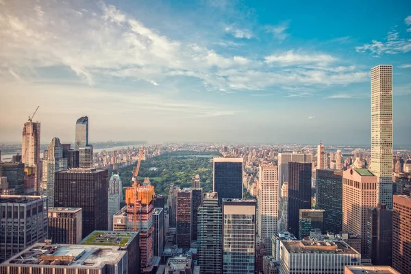 Prachtig Uitzicht New York City Center Zonnige Dag — Stockfoto