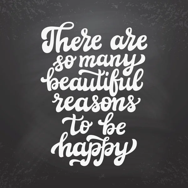Il y a tant de beaux raesons pour être heureux — Image vectorielle