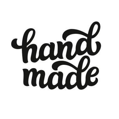 El yapımı. Vektör yazı yazıt