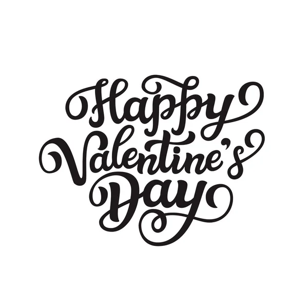 Feliz día de San Valentín texto de letras — Archivo Imágenes Vectoriales