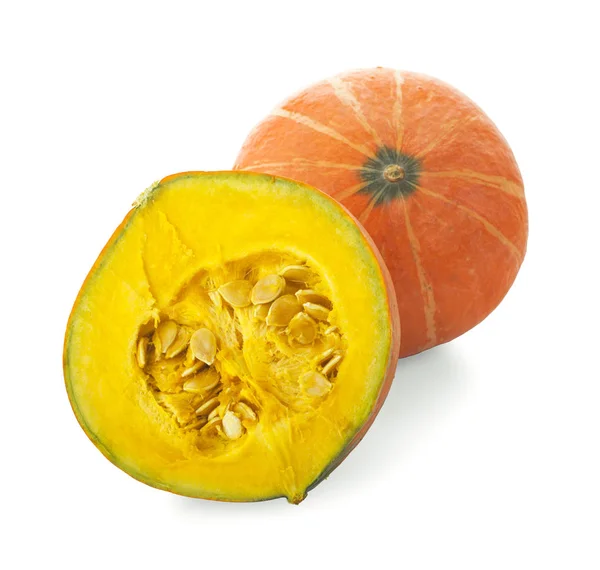 Pumpkin slice on white background — Stock Photo, Image