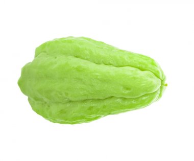 Chayote beyaz zemin üzerine