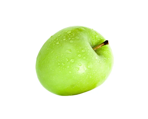 Pomme verte sur fond blanc — Photo