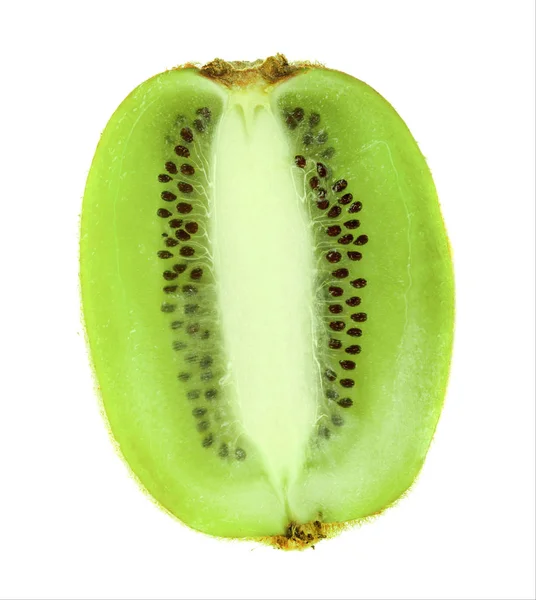 Kiwi fruit and his sliced  isolated on white background — Stock Photo, Image