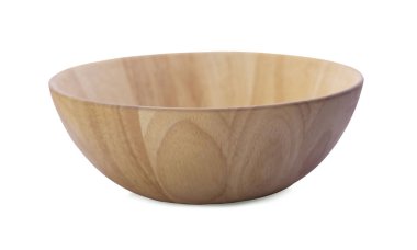 Tahta kase beyazda izole edilmiş.