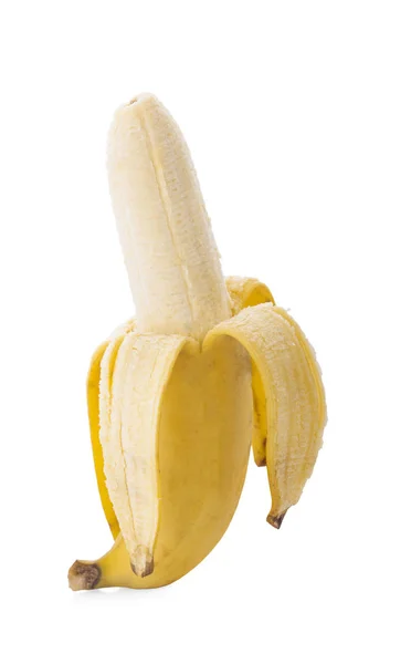 Banane isoliert auf weißem Hintergrund. — Stockfoto