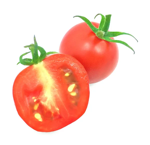 Pomidory na białym tle na białym tle — Zdjęcie stockowe