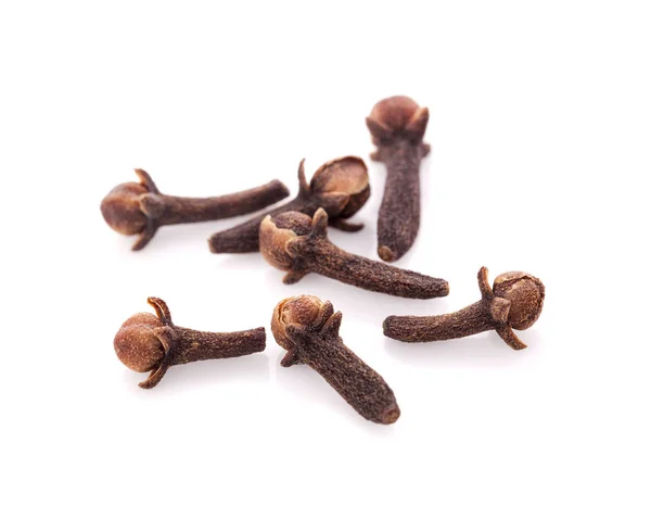 Dry cloves on white background — Stock Photo, Image