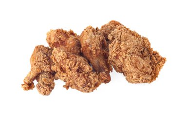 Kızarmış tavuk izole edilmiş beyaz arkaplan