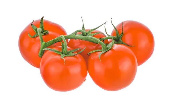 흰 배경에 분리 된 신선 한 토마토 — 스톡 사진
