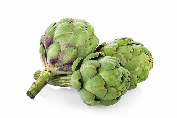 Артишок изолирован на белом фоне
