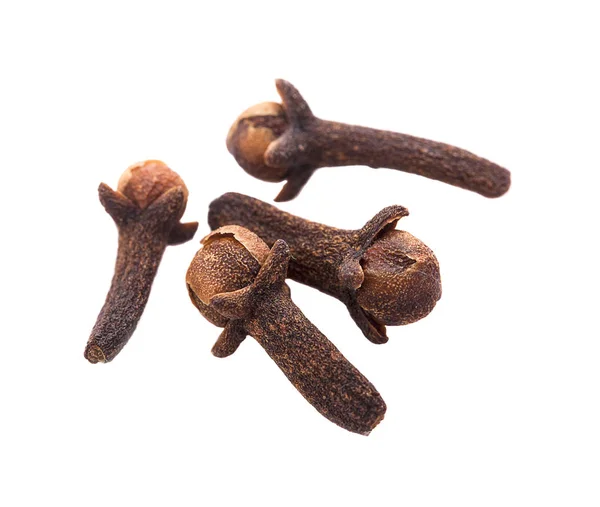 Dry cloves on white background — Stock Photo, Image