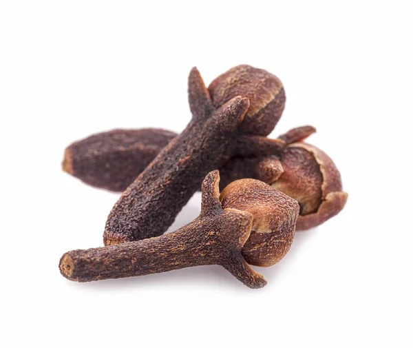 Dry cloves on white background — Stock Photo, Image