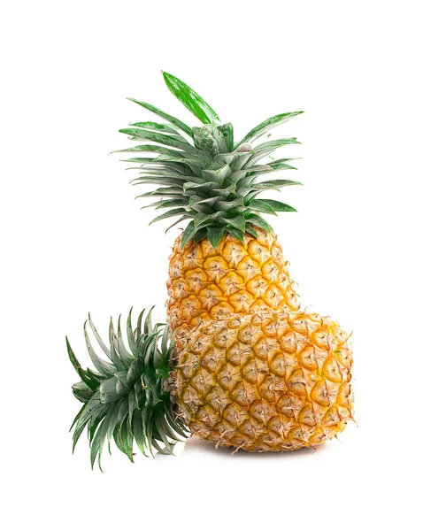 Ananas isoleret på hvid baggrund - Stock-foto