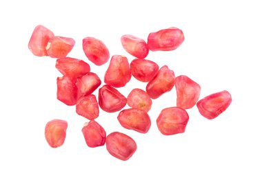 Nar meyve üzerinde beyaz izole