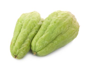 Chayote beyaz zemin üzerine