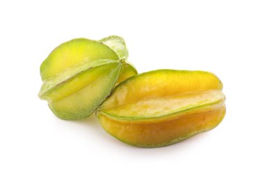 Beyaz arkaplanda yıldız elması