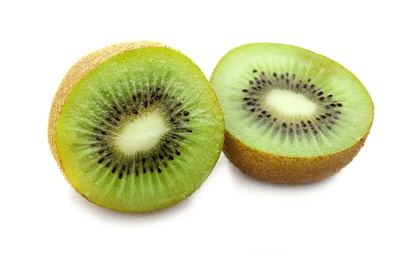 Érett gyümölcs kiwi elszigetelt fehér background — Stock Fotó