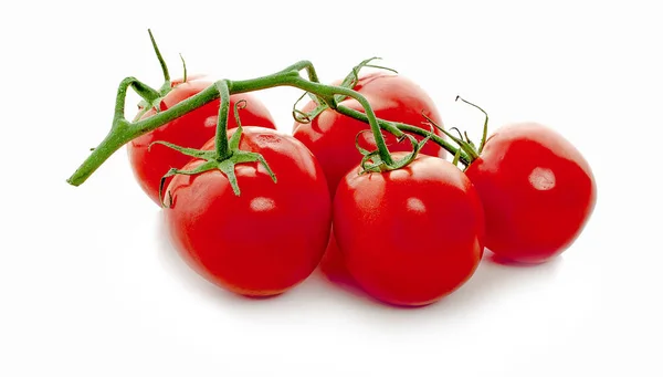 Kirschtomaten isoliert über weißem Hintergrund — Stockfoto