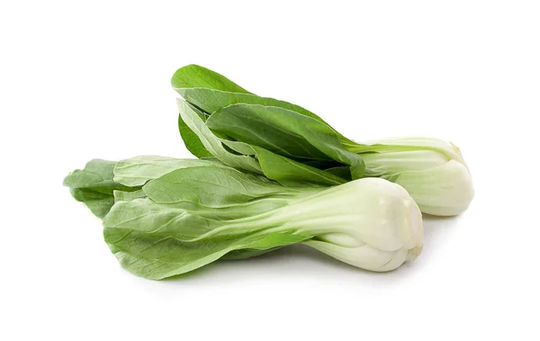 Bok choy vegetal isolado no fundo branco. — Fotografia de Stock