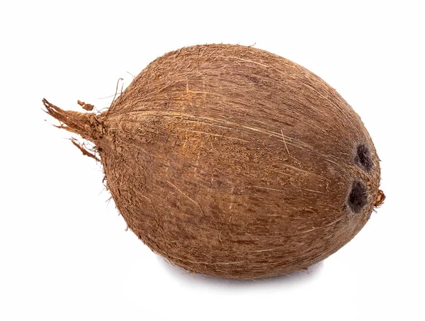 Noix de coco isolées sur fond blanc avec chemin de coupe — Photo