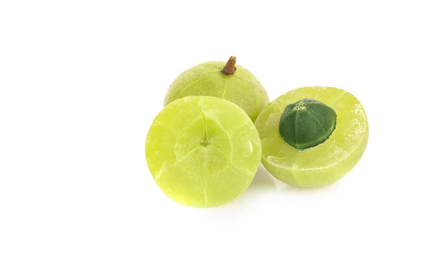 Beyaz arka planda izole edilmiş Hint Bektaşi üzümü