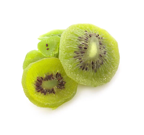 Close up of dried kiwi fruit isolated on the white background — Stock Photo, Image