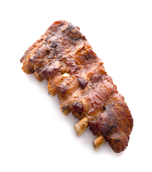 Osso de porco com molho de churrasco — Fotografia de Stock