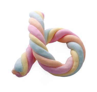 Beyaz arkaplanda izole edilmiş şekerlemeler