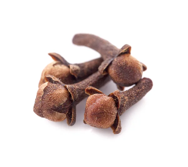 Dry cloves on white background — Stock Photo, Image