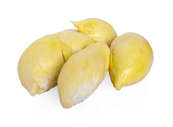 Durian, re dei frutti isolato su sfondo bianco . — Foto Stock