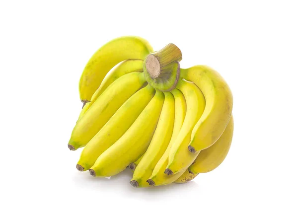 Bananer isolert på hvit bakgrunn – stockfoto