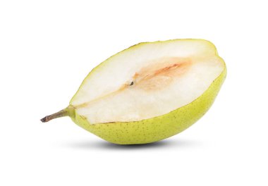 Beyaz arka planda Çin armudu izole edilmiş.