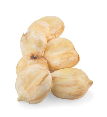 toddy palmiyesi tropikal meyvesi beyaz arka planda izole edilmiş