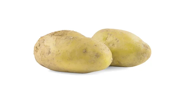Batatas um isolado no fundo branco — Fotografia de Stock