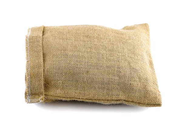 Torba Kumaşı beyaz arka planda izole edilmiş. Kırpma yolu