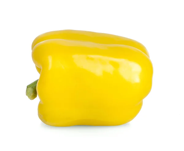 Κίτρινο πιπέρι ένα απομονωμένο στο λευκό φόντο — Φωτογραφία Αρχείου