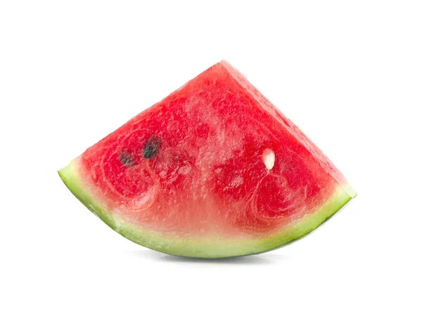 Close-up de alguns pedaços de melancia refrescante um isolado em um — Fotografia de Stock
