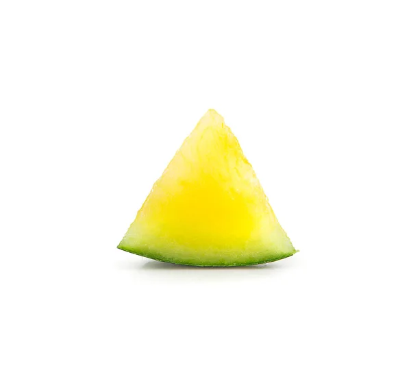 Żółty arbuz izolowany na białym tle — Zdjęcie stockowe
