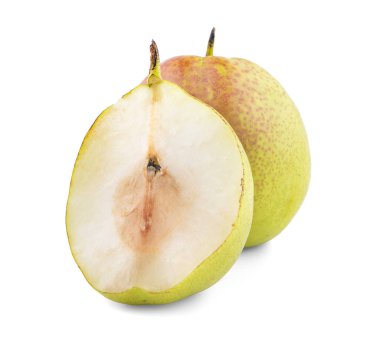 Çin armudu beyaz arka planda izole edilmiş.