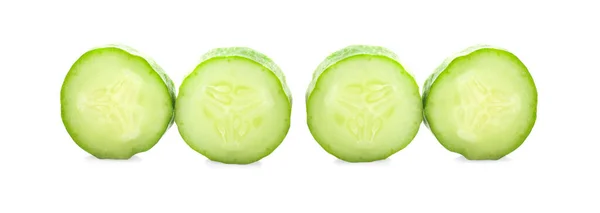 Fresh cucumber, isolated on white background — Stock Photo, Image