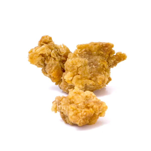 Fried Chicken Pop Nuggets Isolated White Background — Stock Photo, Image