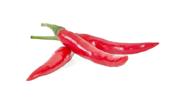 Peperoncino Rosso Isolato Sfondo Bianco — Foto Stock